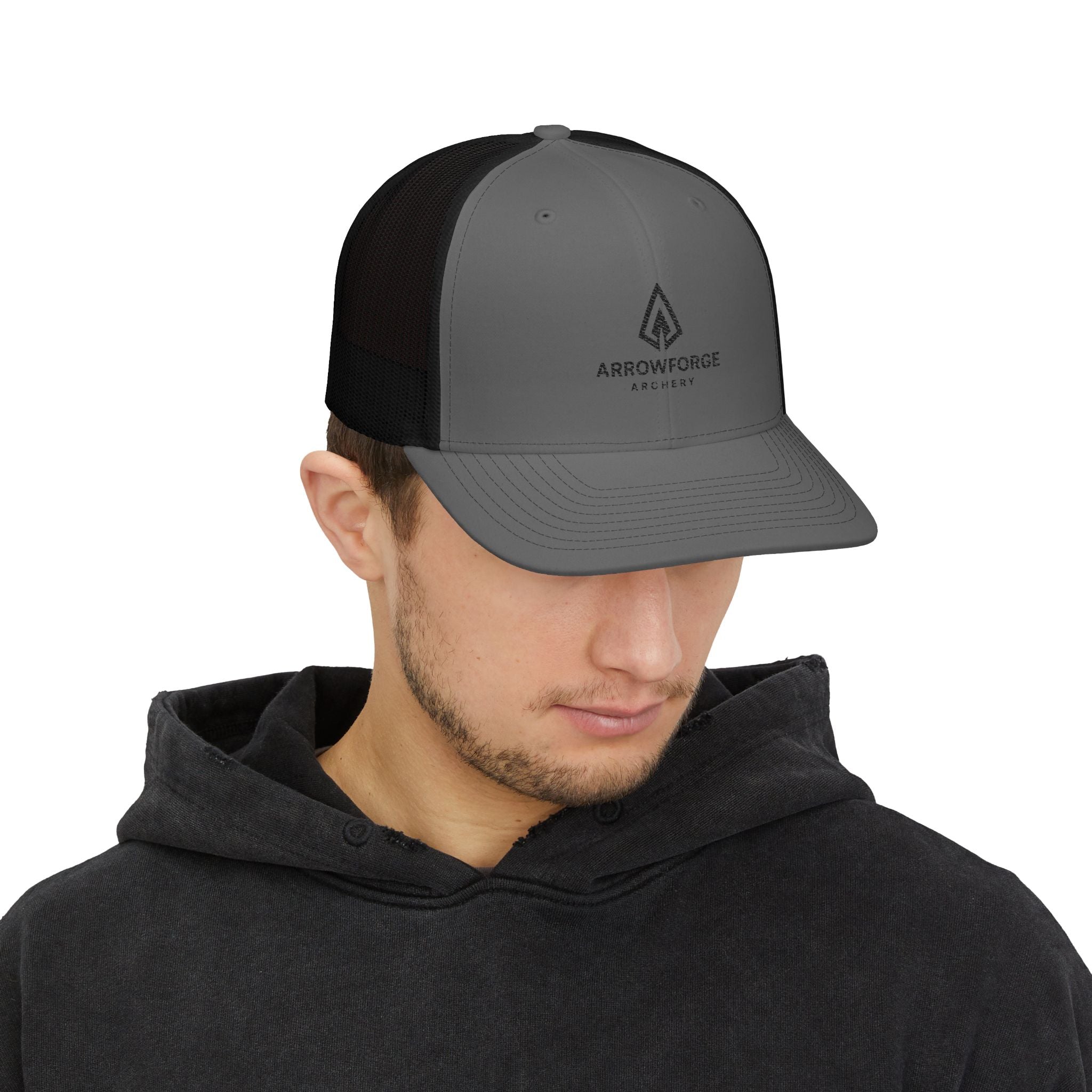 Arrowforge Archery Snapback Trucker Cap — Logo Mesh Baseball Hat