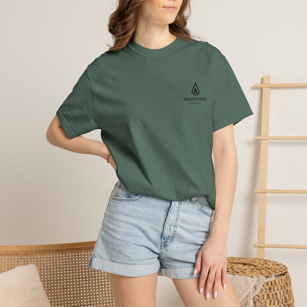 ArrowForge Archery Logo T-Shirt — Minimalist Front/Back Archery Tee