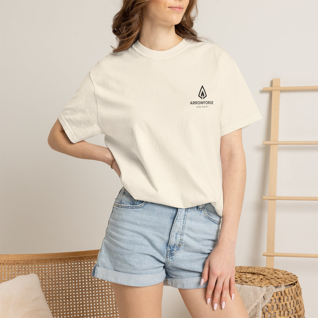 ArrowForge Archery Logo T-Shirt — Minimalist Front/Back Archery Tee