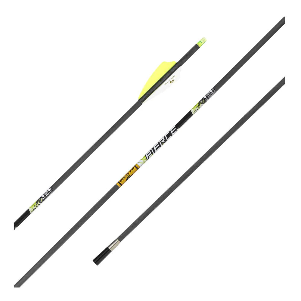 Gold Tip Pierce Fletched Arrows